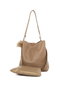 Zoozie Bags Bolso Bandolera Midi Visón con Flecos